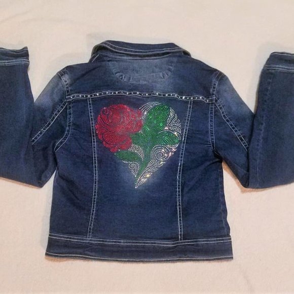 Bling Jacket Brand New Stonewashed Classic Denim M - Picture 7 of 16